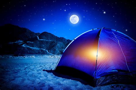 HD wallpaper: Photography, Camping, Moon, Mountain, Night, Sand, Tent ...