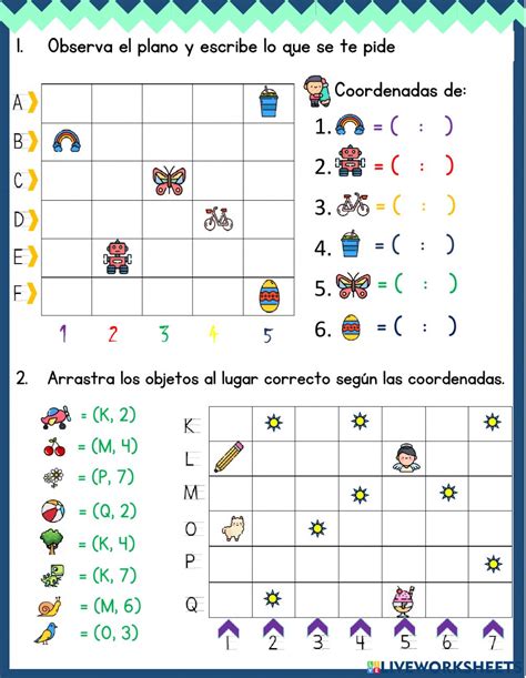 Ejercicio De Las Coordenadas En El Plano Cartesiano Quizalize