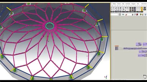 Parametric Dome Using Grasshopper Tekla Structures 3d Render Youtube