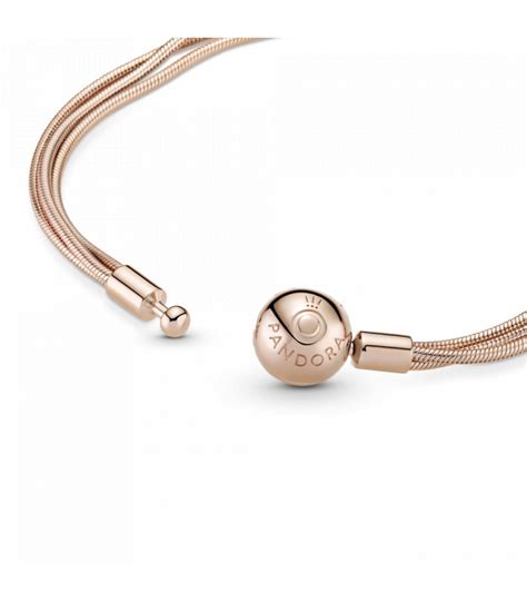 Pulsera Pandora Moments Rose Multi Cadena Serpiente 589338C00