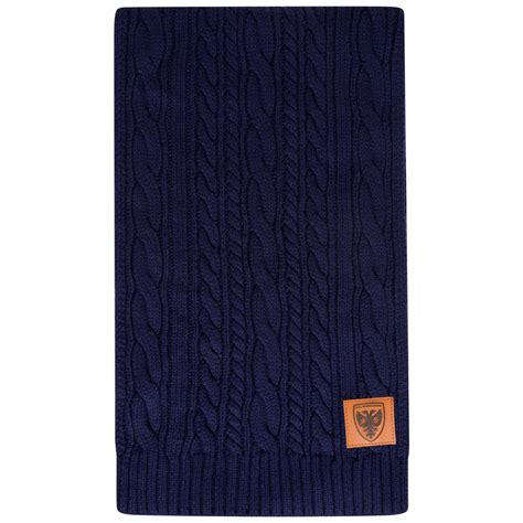 Luxury Cable Knit Scarf Afc Wimbledon Shop