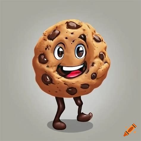 Chocolate Chip Cookie Mascot Animated Art On Craiyon