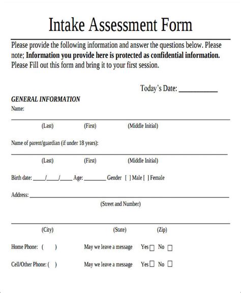 Free 44 Assessment Forms In Pdf Ms Word Excel