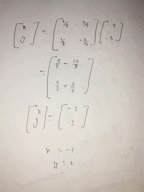 Solve The System Of Equations Using Matrix Method X Y X Y