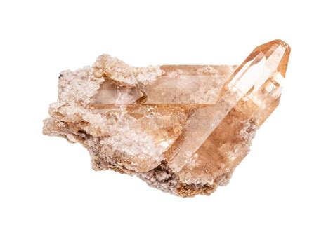 Raw Topaz Crystal Isolated On White Stock Image Image Of Rock