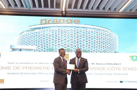 Orange C Te Divoire Record De Capitalisation Boursi Re L