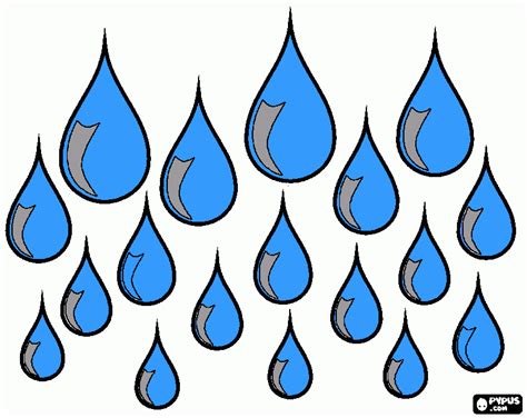 Free Printable Raindrops Clipart Best