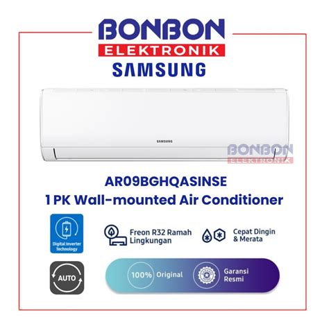 Jual Samsung AC Split 1 PK AR09BGHQASINSE Wall Mounted Air Conditioner