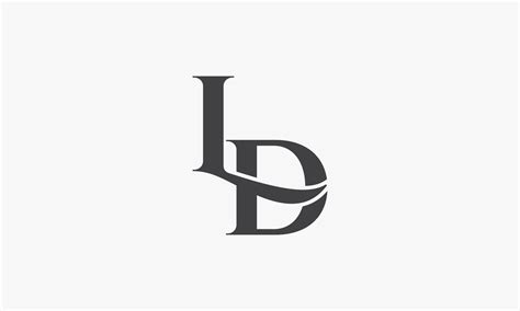 Letter LD Logo Concept Isolated On White Background 4701486 Vector Art