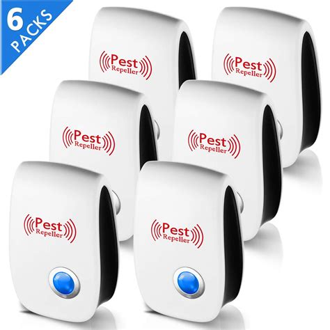 6 Pack Ultrasonic Pest Repeller Indoor Plug In Electronic Device Effective Against Roaches