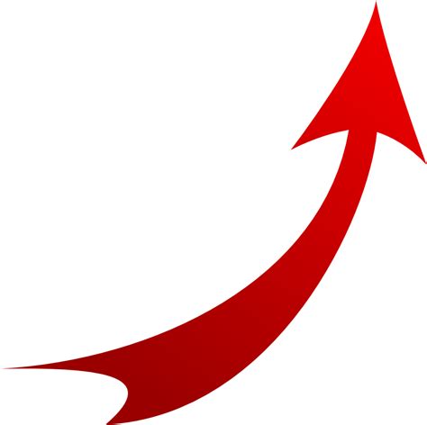 Download Images For > Red Curved Arrow Png - Curve Red Arrow Png PNG Image with No Background ...