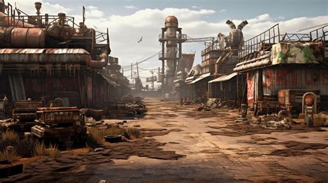 AI generated Post Apocalyptic Wastelands game background 42195167 Stock ...