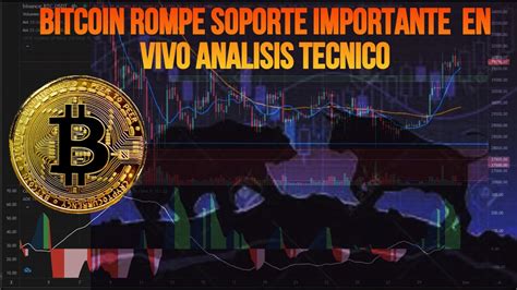 Bitcoin Rompe Soporte Cayendo En Vivo Bitcoin En Vivo Youtube