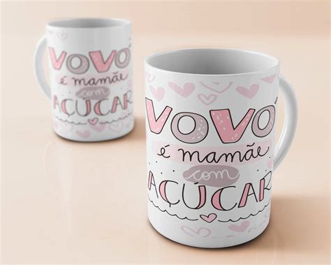 Caneca personalizada Vovó Elo7 Produtos Especiais