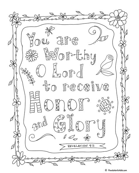 Coloring Pages Book Of Revelation Kids And Adult Coloring Pages