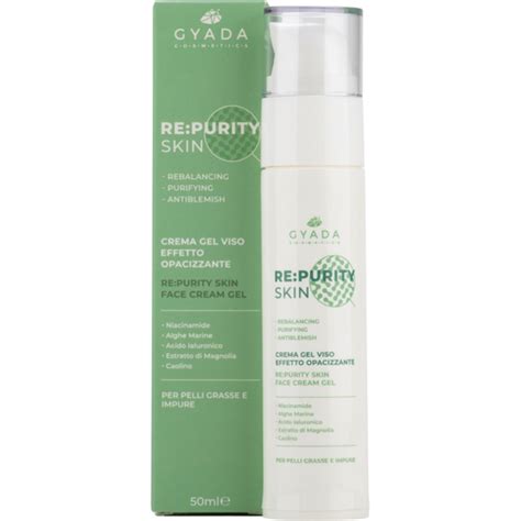 GYADA Cosmetics Re Purity Skin Face Cream Gel 50 Ml Ecco Verde