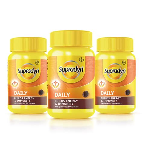 Supradyn Daily, India's No.1 Multivitamin (180 tablets) with Biotin ...