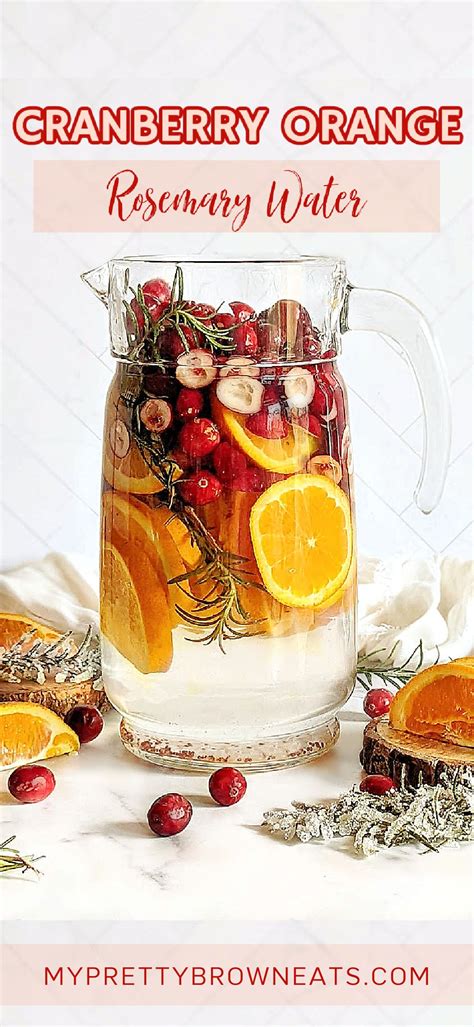 Cranberry Orange Rosemary Water