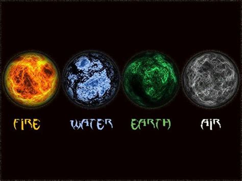 The Elements Earth Air Fire Water Elemental Magic Elemental Powers