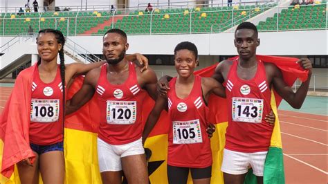 Ghana Quartet Came St In The X M Mix Relay Caa Region