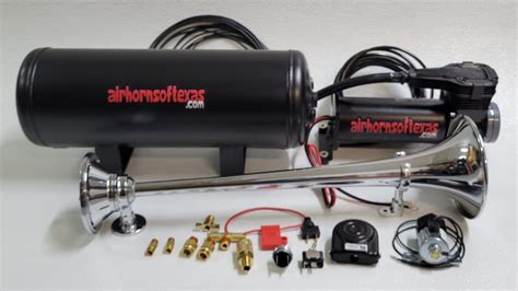 Heavy Duty Emergency Fire Truck Air Horn Kit Commercial Duty Air Horns Of Texas Train Horns