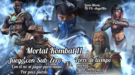 Mortal Kombat 11 Sub Zero En Una Torre Del Tiempo Al Final Doble Una