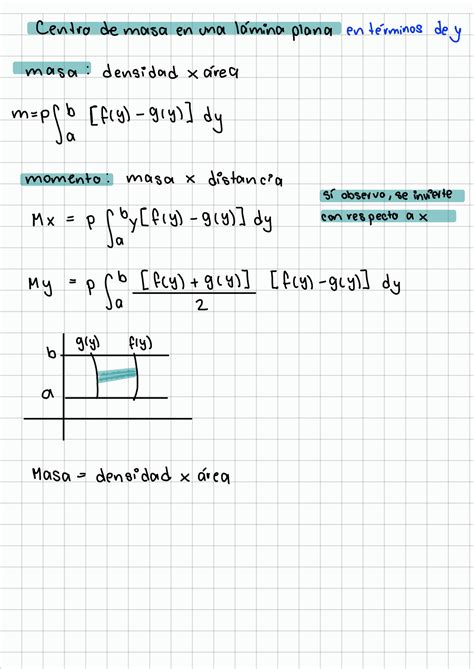 Solution Calculo Integral Centro De Masa Parametricas Studypool