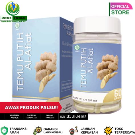 Jual Temu Putih Al Afiat Kapsul Ekstrak Temu Putih Obat Herbal