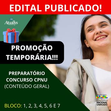 Preparatório CONCURSO CPNU 2024 Conteúdo GERAL BLOCO 1 2 3 4 5