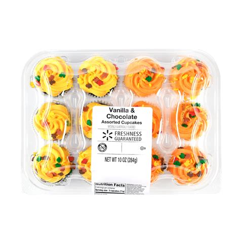 Freshness Guaranteed Fall Vanilla Chocolate Mini Cupcakes 10 Oz 12