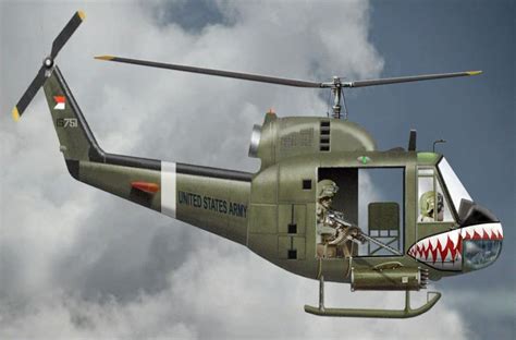 Bell UH-1 Iroquois / Hu-1 "Huey" gunship. Vietnam. | Aircraft art, Vintage aircraft, Cartoon ...