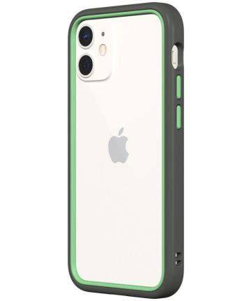 RhinoShield CrashGuard NX Apple IPhone 12 Mini Hoesje Grijs Groen