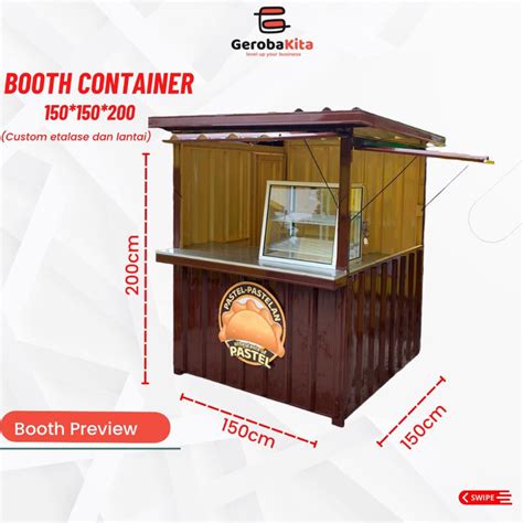 Jual Booth Kontainer Plus Etalase Alumunium Shopee Indonesia