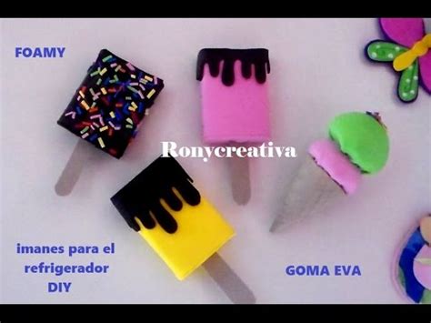 DIY Imanes Para El Refrigerador Foamy Craft DIY YouTube