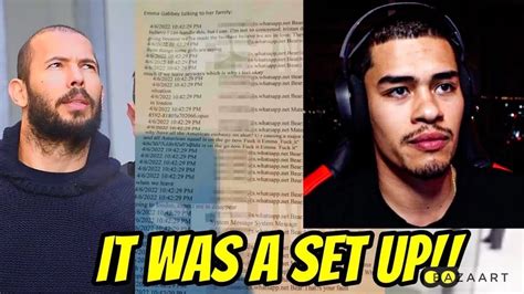 SNEAKO Reacts To Andrew Tate Wiretaps Arrest Update Leaked Chat Of