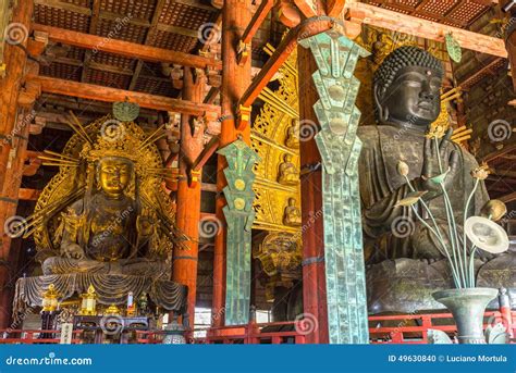 The Great Buddha At Todai Ji Temple In Nara Japan Stock Photo Image