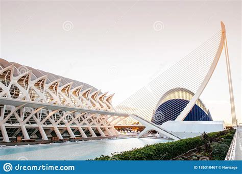 Modern Architecture Of City Of Arts And Sciences Valencia Spain