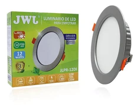 Plafon Led W Empotrable Satinada Luz Blanca Di Pzs Jwj