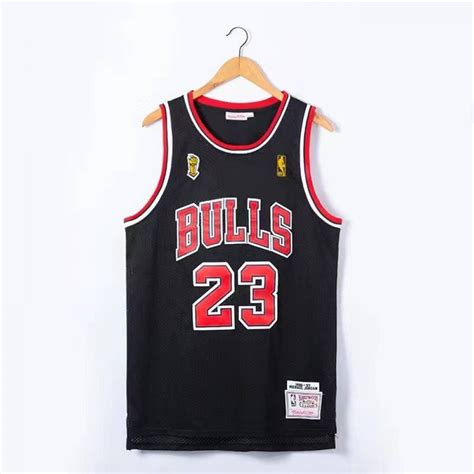 Camiseta Michael Jordan Chicago Bulls Edici N Campeon Negro