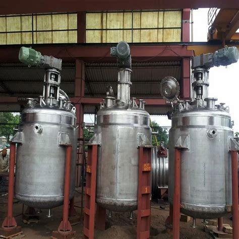 Semi Automatic Stainless Steel Reaction Vessel Max Design Pressure