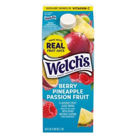 Welchs Berry Pineapple Passion Fruit Flavored Fruit Juice Drink 59 Fl
