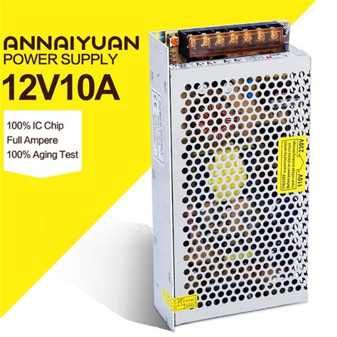 10A 120W DC Power Transformers 12V 10A 120W AC100 240V S 120 12 LED