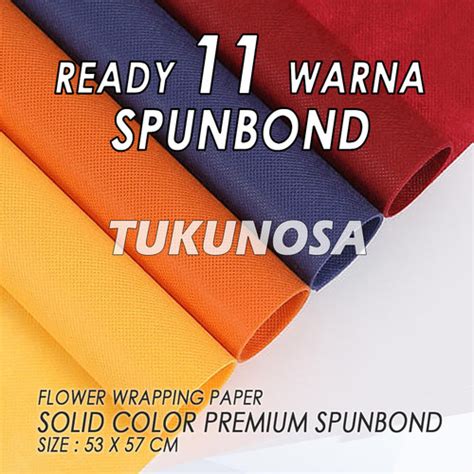 Jual Flower Wrapping Paper Solid Color Premium Spunbond Kertas Buket