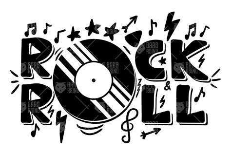 Rock 'n' Roll Overlay (94620) | Illustrations | Design Bundles