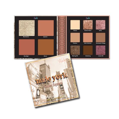 Palette Yeux Visage Rude Nude York Saga Cosmetics