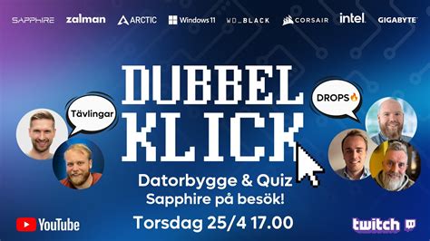 Dubbelklick 183 Datorbygge Och Quiz YouTube