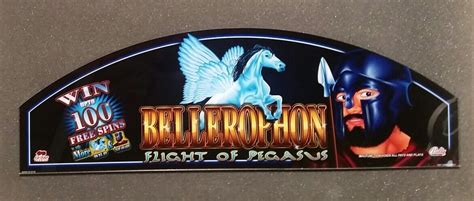 Bally Cinevision Video Slot Machine Glass Bellerophon Flight Of Pegasus