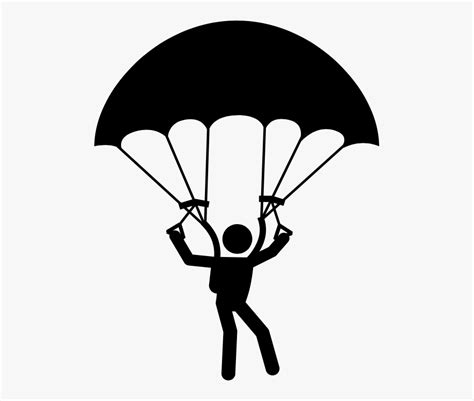 Skydivers Clipart Flower