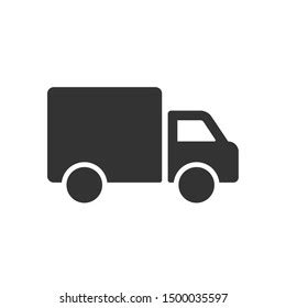 Simple Truck Silhouette Delivery Icon Stock Vector (Royalty Free ...