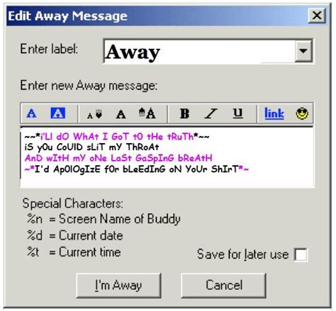 Aim Away Message 90s Daily Urbanista